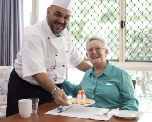Nudgee Resident with Head Chef