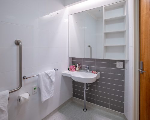 Residents' ensuite at Stella Maris.